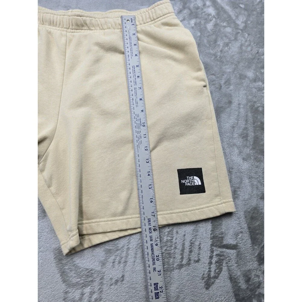 The North Face Men’s Beige Sweat Shorts Size XL Logo Casual Lounge Cotton